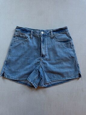 Hollister Light Blue High-Rise Denim Shorts